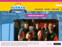 Tablet Screenshot of normancountyfair.com